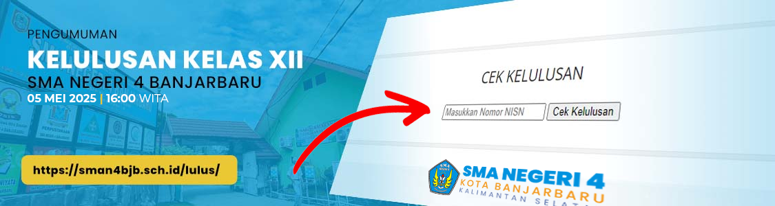 Kelulusan Kelas XII SMAN 4 BJB TP 2024/2025