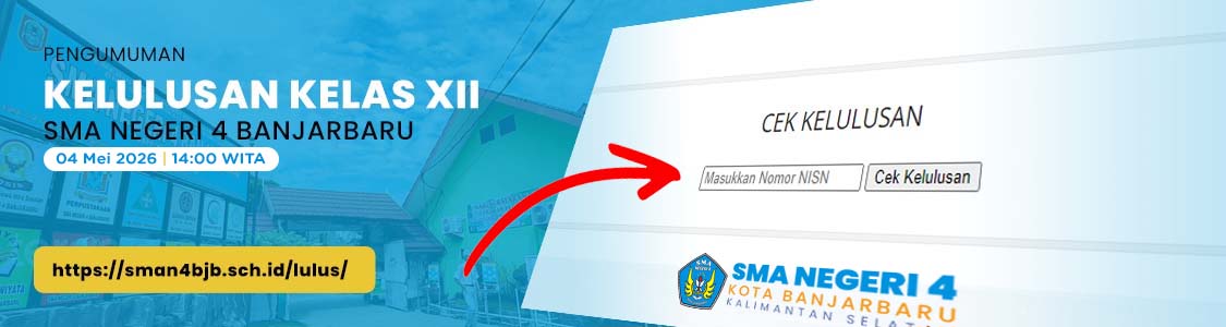 Kelulusan Kelas XII SMAN 4 BJB TP 2025/2026